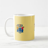 Design der Flaggen des Staates New Jersey Kaffeetasse (Links)