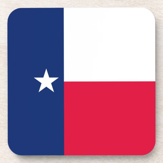 Design der Flaggen des Texas-Zustands Getränkeuntersetzer (Vorderseite)
