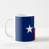 Design der Flaggen des Texas-Zustands Kaffeetasse (Links)