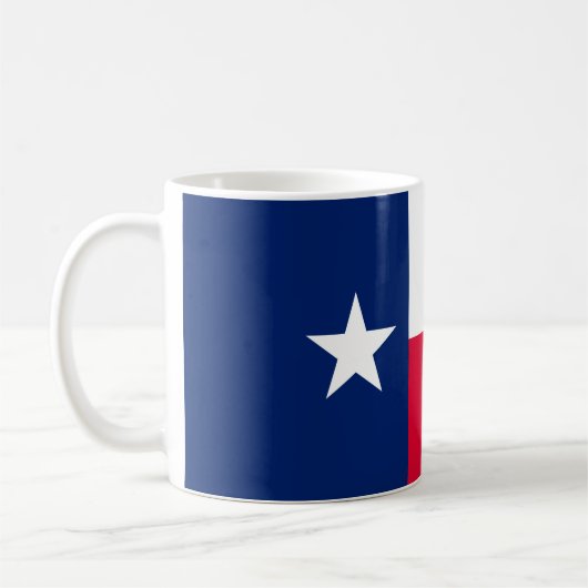 Design der Flaggen des Texas-Zustands Kaffeetasse (Links)