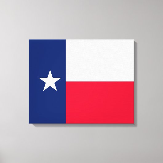 Design der Flaggen des Texas-Zustands Leinwanddruck (Vorderseite)