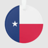 Design der Flaggen des Texas-Zustands Ornament (Rückseite)