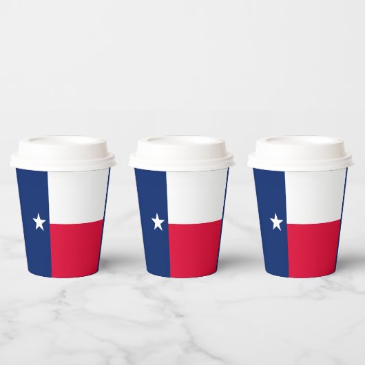 Design der Flaggen des Texas-Zustands Pappbecher (Multi)