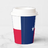 Design der Flaggen des Texas-Zustands Pappbecher (Rechts)