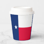 Design der Flaggen des Texas-Zustands Pappbecher (Vorderseite)