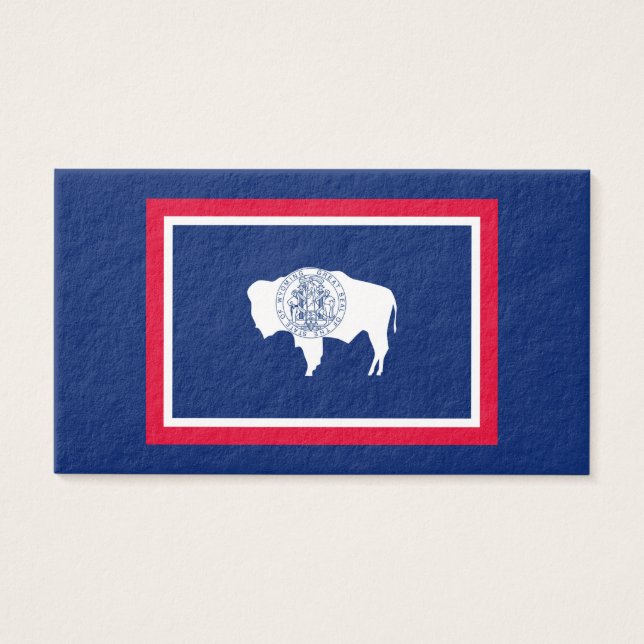 Design der Flaggen des Wyoming-Zustands (Vorderseite)