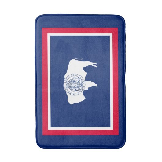 Design der Flaggen des Wyoming-Zustands Badematte (Vorderseite Vertikal)
