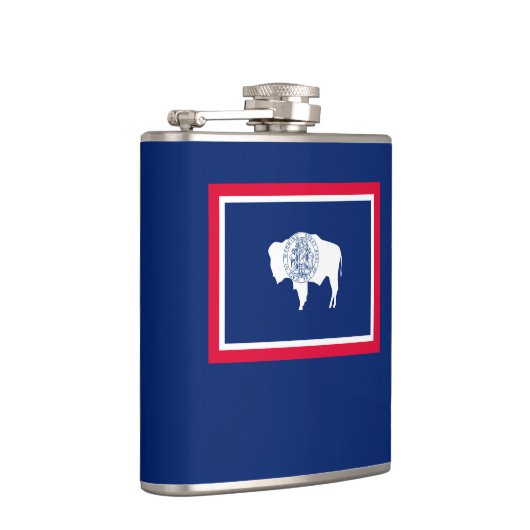 Design der Flaggen des Wyoming-Zustands Flachmann (Rechts)