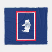 Design der Flaggen des Wyoming-Zustands Fleecedecke (Vorderseite (Horizontal))