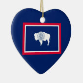 Design der Flaggen des Wyoming-Zustands Keramikornament (Rechts)