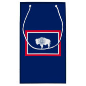 Design der Flaggen des Wyoming-Zustands Kleine Geschenktüte (Rückseite)