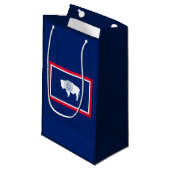 Design der Flaggen des Wyoming-Zustands Kleine Geschenktüte (Vorderseite Schrägansicht)