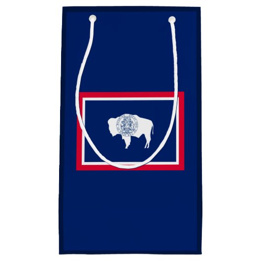 Design der Flaggen des Wyoming-Zustands Kleine Geschenktüte (Vorderseite)