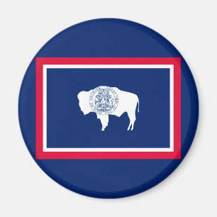 Design der Flaggen des Wyoming-Zustands Magnet