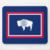 Design der Flaggen des Wyoming-Zustands Mousepad (Vorne)