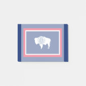 Design der Flaggen des Wyoming-Zustands Post-it Klebezettel (Vorderseite)