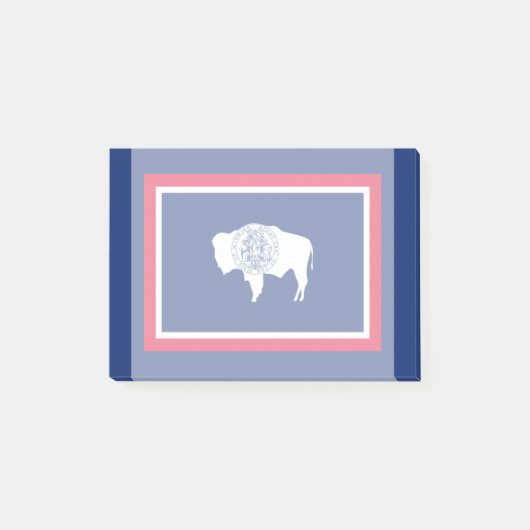 Design der Flaggen des Wyoming-Zustands Post-it Klebezettel (Vorderseite)