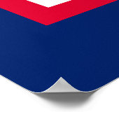 Design der Flaggen des Wyoming-Zustands Poster (Ecke)