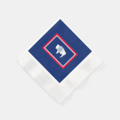 Design der Flaggen des Wyoming-Zustands Serviette (Ecke)
