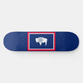 Design der Flaggen des Wyoming-Zustands Skateboard (Horizontal)