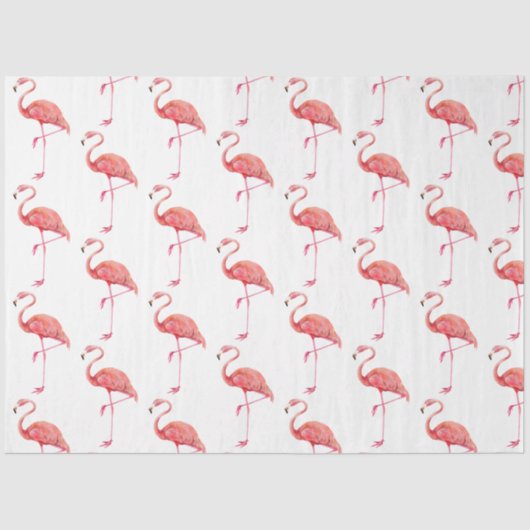 Design der Flamingo-Serie 1 Seidenpapier (Vorderseite)