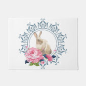 Design der Floral Oaster Kaninchen Fußmatte (Vorderseite)