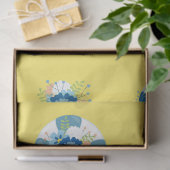 Design der floralen nautischen Serie 2 Seidenpapier (Geschenk)