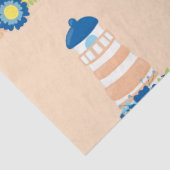 Design der floralen nautischen Serie 4 Seidenpapier (Ausschnitt)