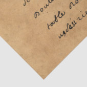 Design der französischen Handschrift und Rote Rose Seidenpapier (Ausschnitt)