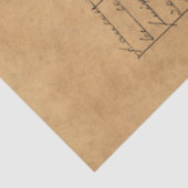 Design der französischen Handschrift und Rote Rose Seidenpapier (Ausschnitt)