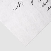 Design der französischen Handschrift und Rote Rose Seidenpapier (Ausschnitt)