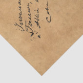 Design der französischen Handschrift und Rote Rose Seidenpapier (Ausschnitt)