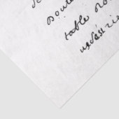 Design der französischen Handschrift und Rote Rose Seidenpapier (Ausschnitt)