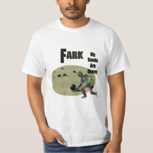 Design der "Funny Heavy Lawn Bowls", T-Shirt