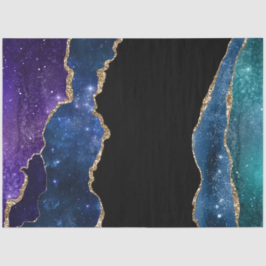 Design der Galaxy Agate Serie 11 Seidenpapier (Vorderseite)