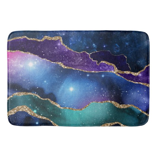 Design der Galaxy Agate Serie 13 Badematte (Vorderseite)