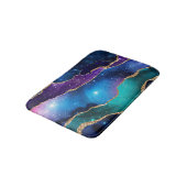 Design der Galaxy Agate Serie 13  Badematte (Schrägansicht)