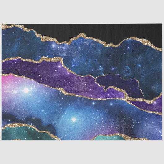 Design der Galaxy Agate Serie 14 Seidenpapier (Vorderseite)