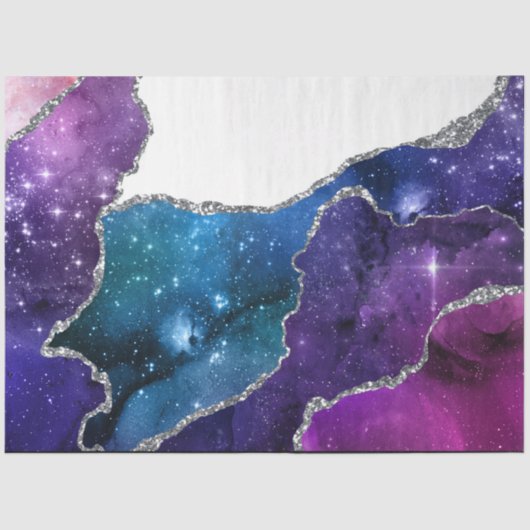 Design der Galaxy Agate Serie 18 Gewebepapier Seidenpapier (Vorderseite)
