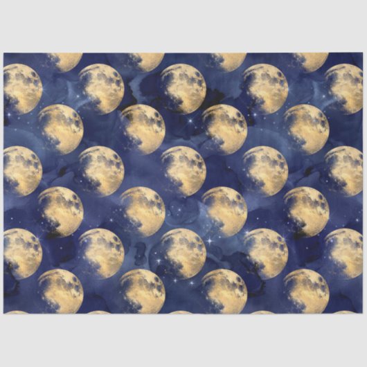 Design der Galaxy Moon Serie 10 Seidenpapier (Vorderseite)