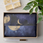 Design der Galaxy Moon Serie 6 Seidenpapier (Geschenk)