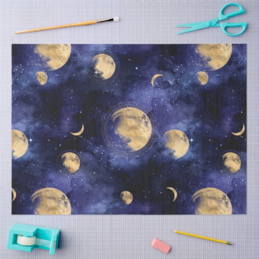 Design der Galaxy Moon Serie 6 Seidenpapier (Basteln)