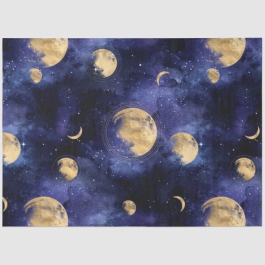 Design der Galaxy Moon Serie 6 Seidenpapier (Vorderseite)