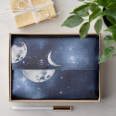 Design der Galaxy Moon Serie 7 Seidenpapier (Geschenk)