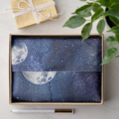 Design der Galaxy Moon Serie 8 Seidenpapier (Geschenk)