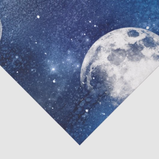 Design der Galaxy Moon Serie 8 Seidenpapier (Ausschnitt)