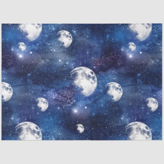 Design der Galaxy Moon Serie 8 Seidenpapier (Vorderseite)