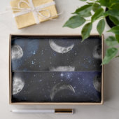 Design der Galaxy Moon Serie 9 Seidenpapier (Geschenk)
