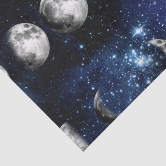 Design der Galaxy Moon Serie 9 Seidenpapier (Ausschnitt)