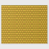 Design der gelben Blumen Geschenkpapier (Flach)